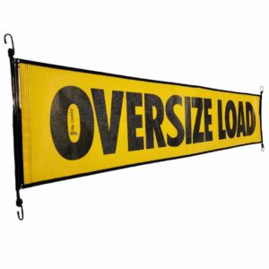 18" x 84" oversize load sign semi truck semi trailer