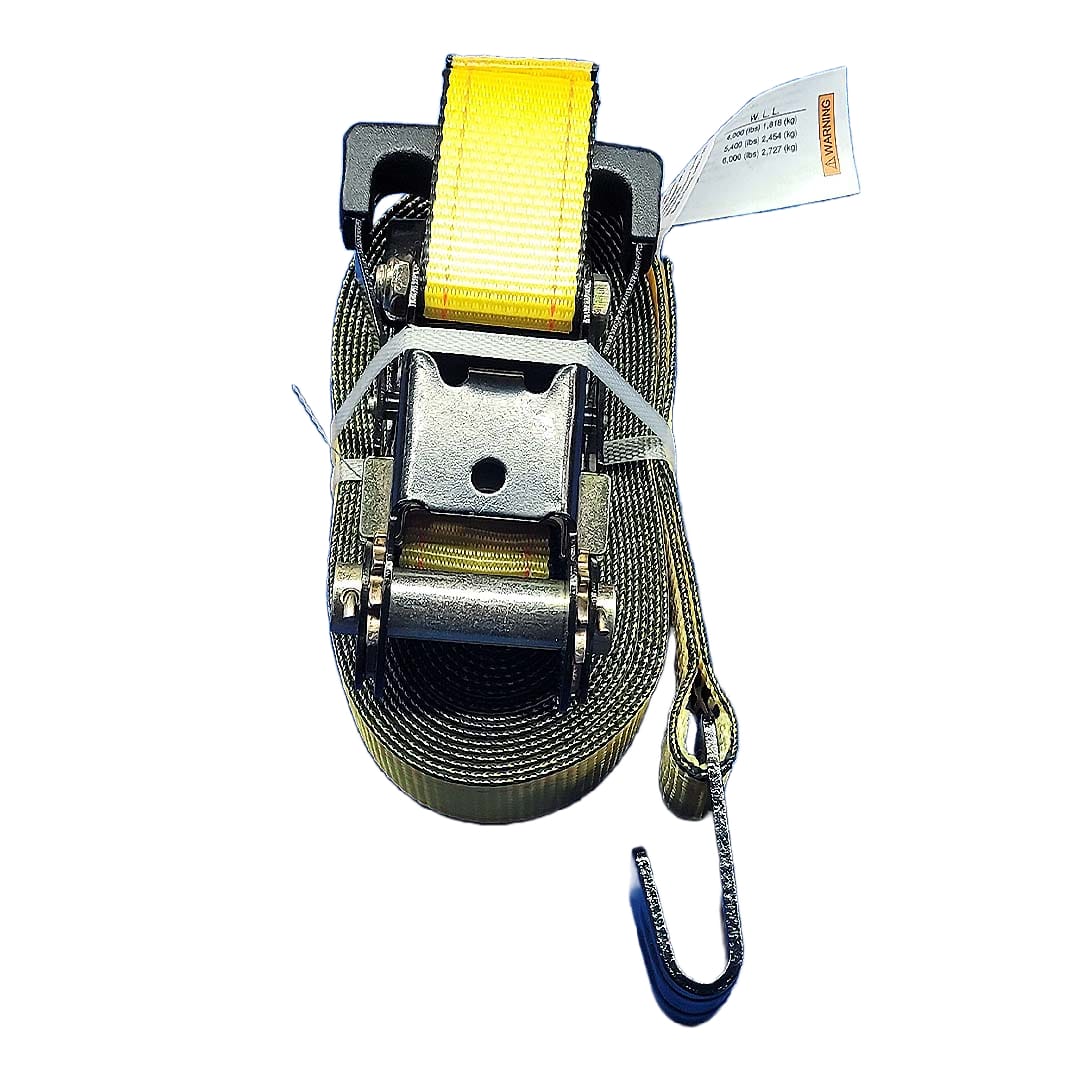 1pc. 2″ x 30′ Ratchet Strap with Flat Hook Flatbed Truck Tarps