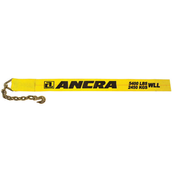Ancra 4" x 40' Winch Strap with Chain Anchor