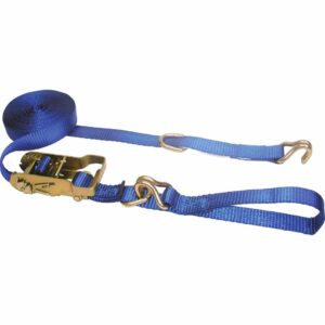 Ancra 1" x 16' Ratchet Strap with wire Rings and Dee Rings