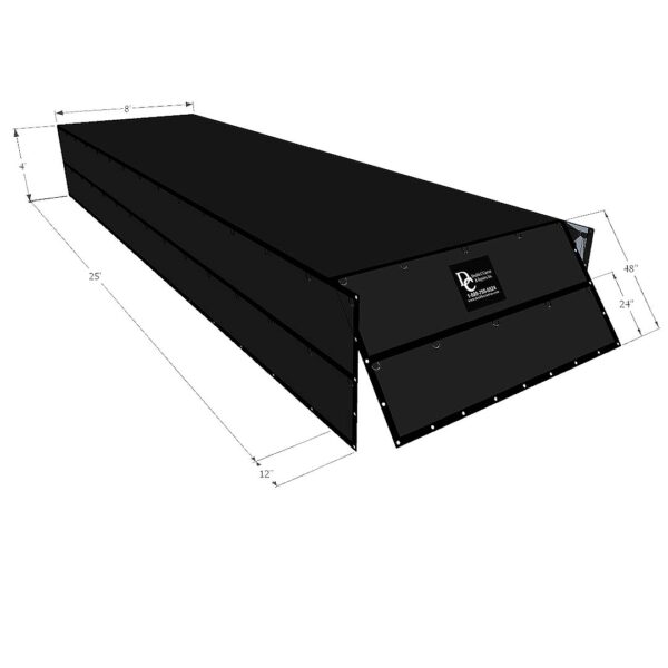 Lumber Tarp 4 foot drop 1pc. Black