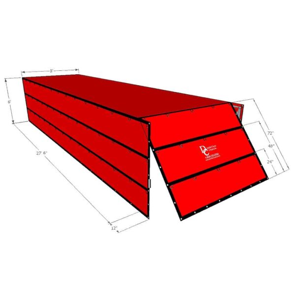 Lumber Tarp 6 foot drop 1pc. Red