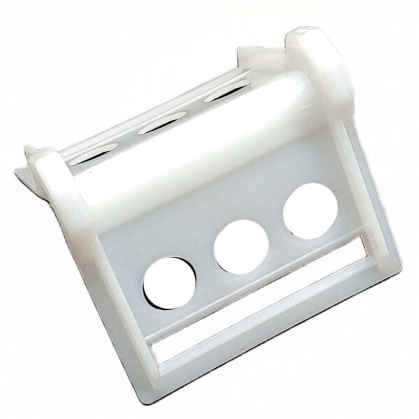 White 4" plastic edge protector