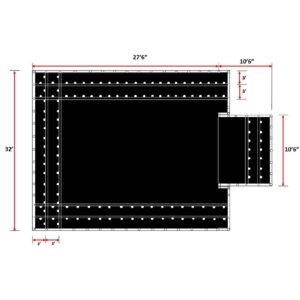 oversize load tarp end section 27'6" long x 28'6" wide semi rgn