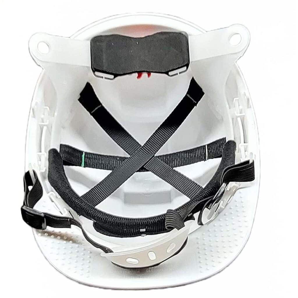 Hard Hat White with Chin Strap Hard Hat meet Safety Standard
