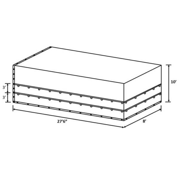 bee nets 28' x 27'6" box nose