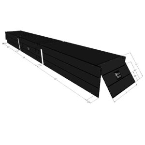 Lumber Tarp 6 foot drop 3pc. Black