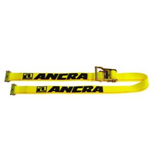 Logistic Ratchet E-track Straps 2" x 12' Yellow