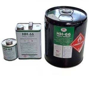HH-66 Glue, 5 gallon, 1 gallon, and Quarts, vinyl fabric cement