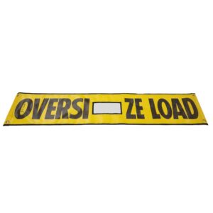 Oversize Load Sign with cutout for license plate, Tow Hook or Winch Semi Truck