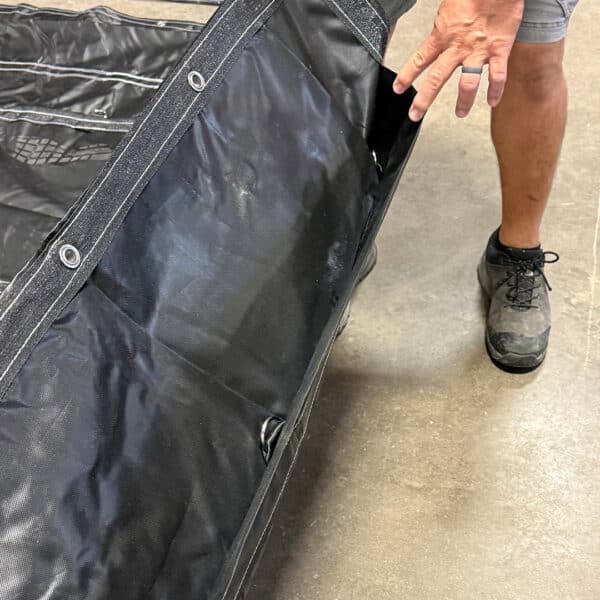 inside view tarp skirt